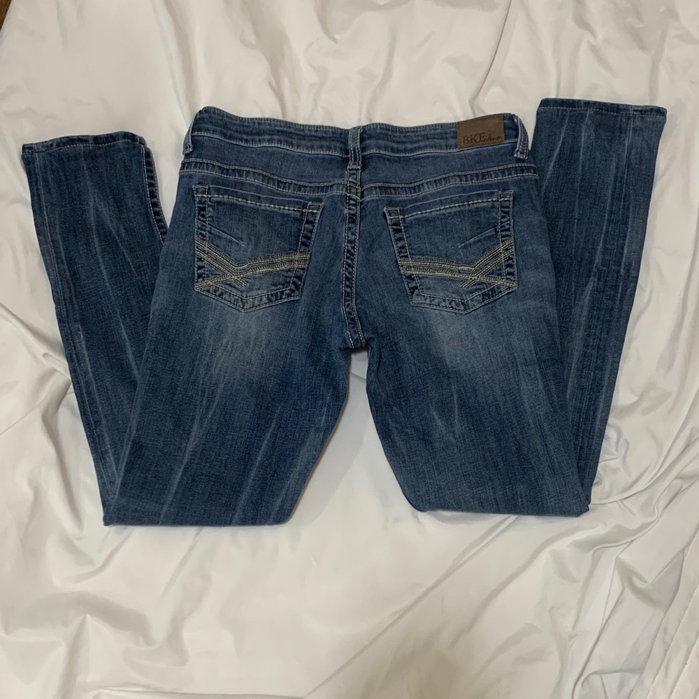 BKE Women's Skinny Jeans in Blue - Picture 3 of 5